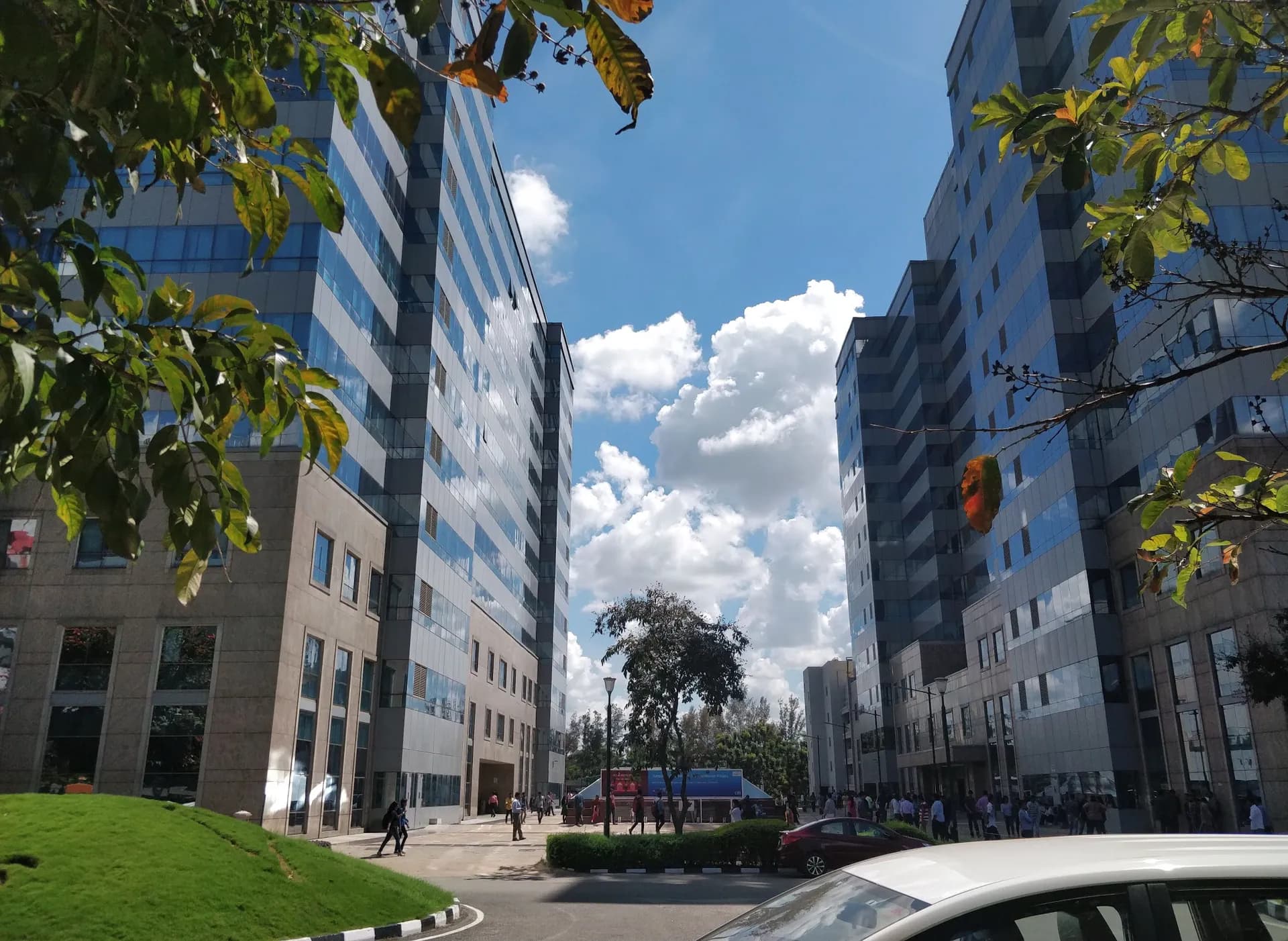 Office towers at International Tech Park Bangalore (ITPL) in Whitefield
